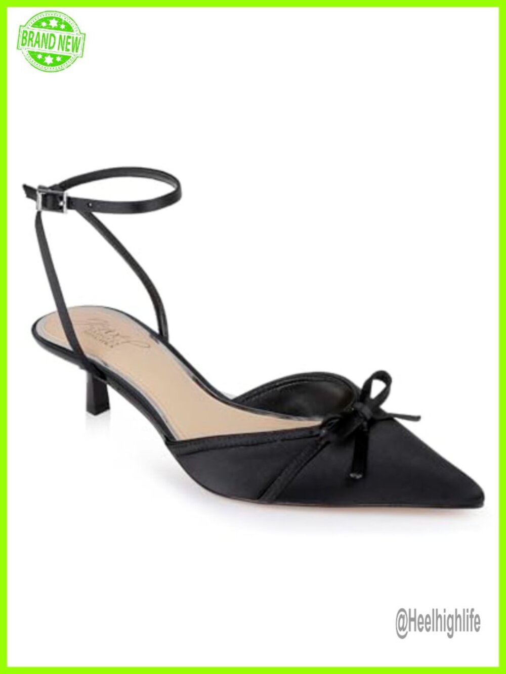 Talasia Pointed Toe Kitten Heels Business Casual Evening Formal Pump